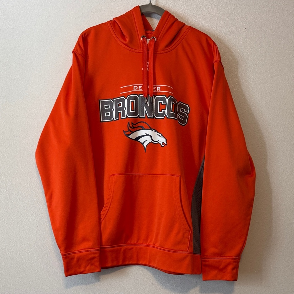 Team Apparel Orange Broncos Crewneck Hoodie